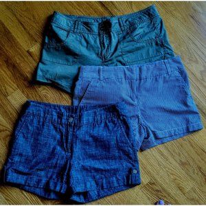 Kenar Shorts SZ 4 2 Pair Blue, Blue & Wht Strp, dollhouse SZ 13 Shorts GRN Khaki